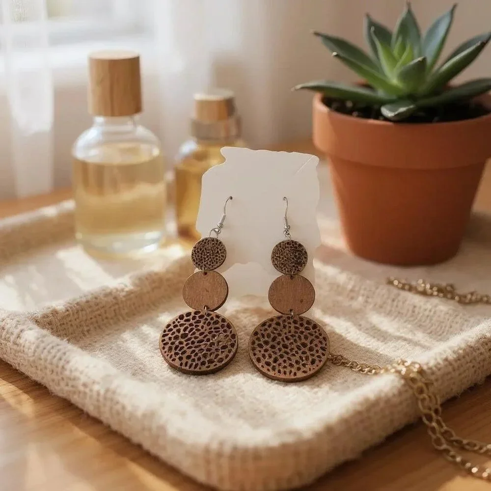 Set Of 4 Pairs Of Handmade Bohemian Earrings